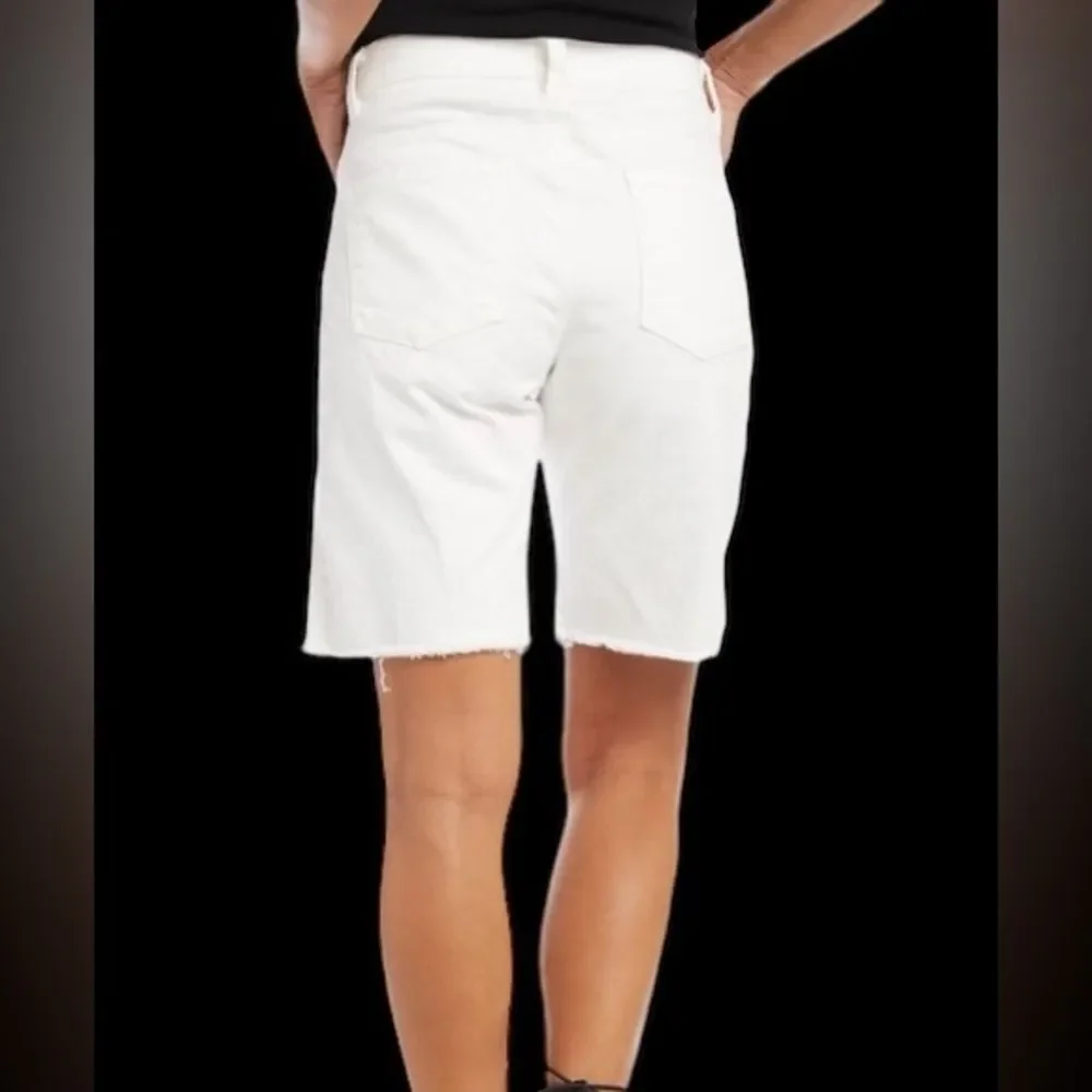 Karen Kane | Karen Kane Lifestyle classic fit white shorts Raw hem NWT size 2